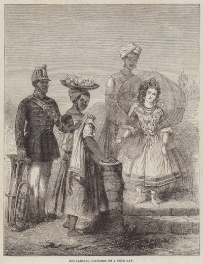 Bir Bayram Gününde Rio Janeiro Kostümleri by Adolphe DHastrel