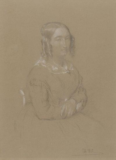 Bayan portresi by Adolphe Felix Cals