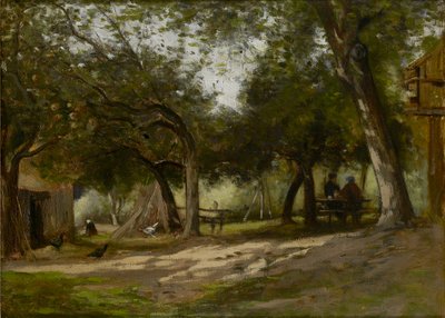 Çiftlik Bahçeli Peyzaj, 1830-1880 by Adolphe Felix Cals