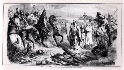 St. Loup, Troyes şehrini Atlı Attila