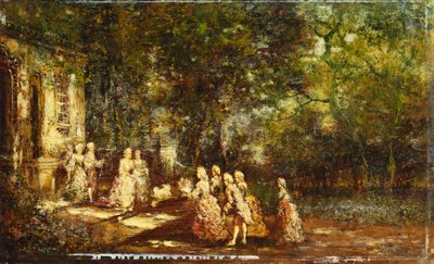 Prensese Bir Ziyaret; Prensesleri ziyaret edin, 1860 dolayları by Adolphe Joseph Thomas Monticelli