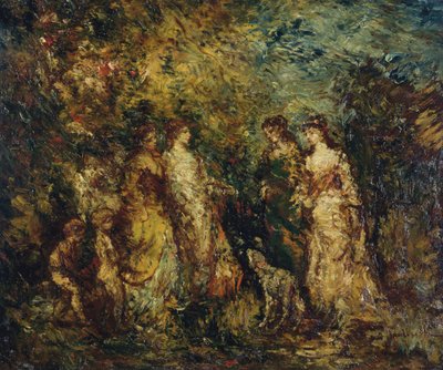 Bayanlar oyunu by Adolphe Joseph Thomas Monticelli