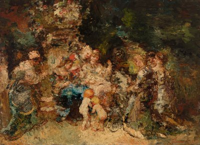 saygı by Adolphe Joseph Thomas Monticelli