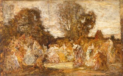Bahçedeki Bayanlar by Adolphe Joseph Thomas Monticelli