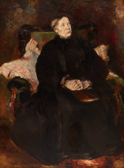 Bir Hanımefendinin Portresi by Adolphe Joseph Thomas Monticelli