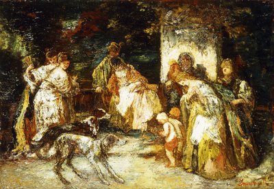 Teklif, c.1875 by Adolphe Joseph Thomas Monticelli