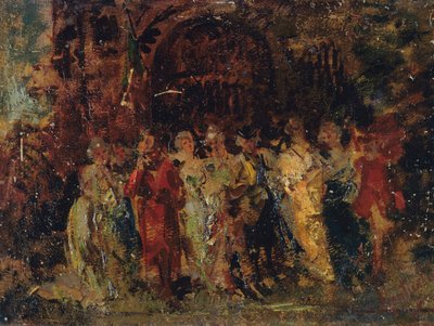 Düğün alayı by Adolphe Joseph Thomas Monticelli