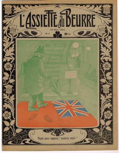 “Tereyağı Tabağı”nın Kapağı, Satirique ve Colors by Adolphe Leon Willette
