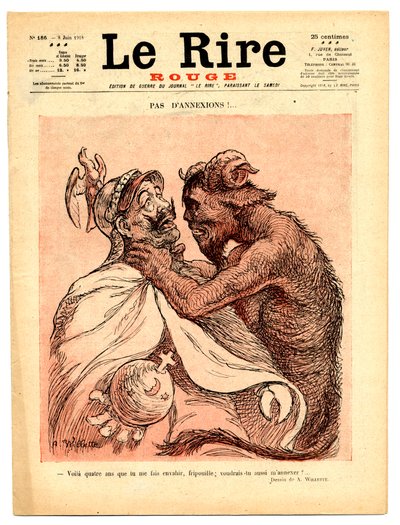 “Kırmızı Kahkaha”nın Kapağı, Satirical en Couleurs by Adolphe Leon Willette