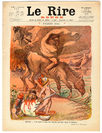 “Kırmızı Kahkaha” Kapağı, Renklerle Hiciv by Adolphe Leon Willette