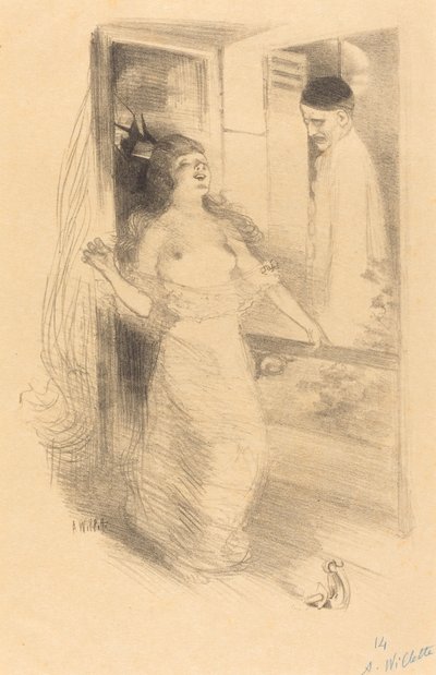 Asılı Palyaço (Pierrôt pendu) by Adolphe Leon Willette