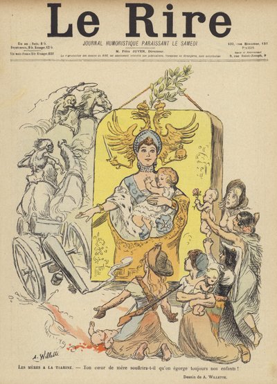 Le Rire için İllüstrasyon by Adolphe Leon Willette