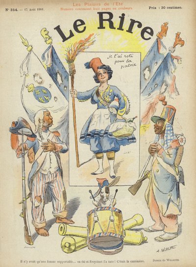 Le Rire için İllüstrasyon by Adolphe Leon Willette