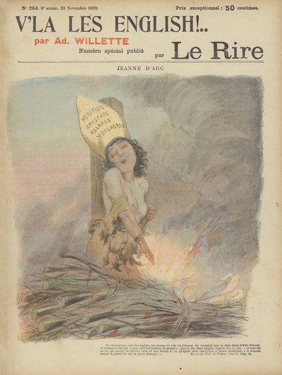 Joan Of Arc, Le Rire için İllüstrasyon by Adolphe Leon Willette