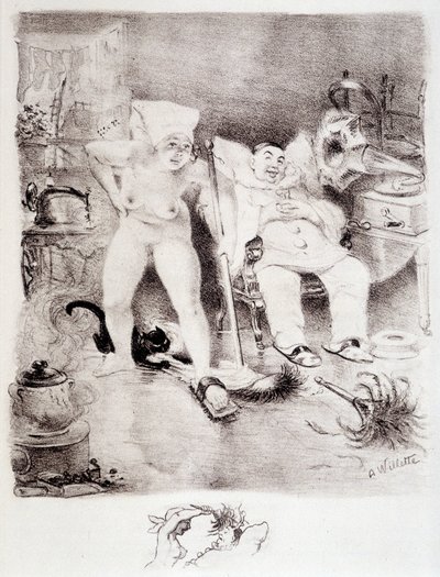 Tembellik - çizim Willette by Adolphe Leon Willette