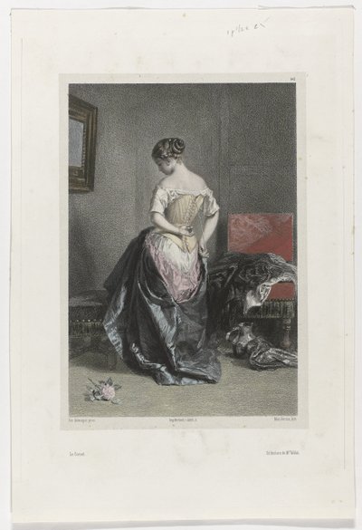 Le Corset (nesne üzerindeki başlık) by Adolphe Mouilleron