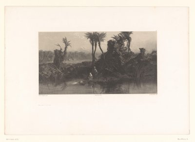 Musa'nın sularda maruz kaldığı het rieten mandje'deki mozeler (nesnedeki başlık) by Adolphe Mouilleron