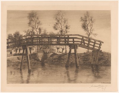 Köprü Köprü (II) (nesne üzerindeki başlık) by Adolphe P.H J. van Weezel Errens (signed by artist)