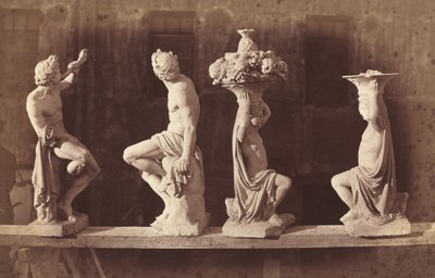 Dört Heykel, c. 1868. by Adolphe Terris