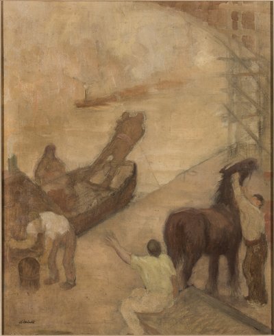 Manchester Gemi Kanalı by Adolphe Valette