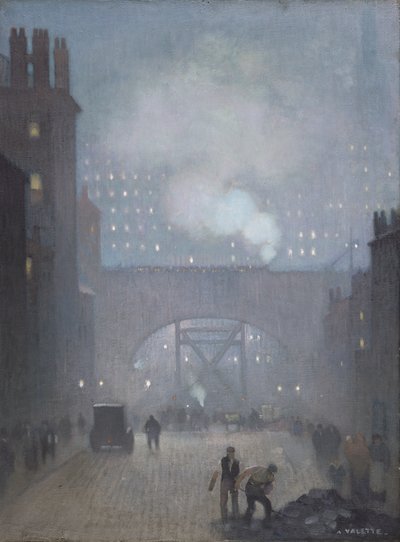 Charles Caddesi, Manchester'a giden York Caddesi by Adolphe Valette