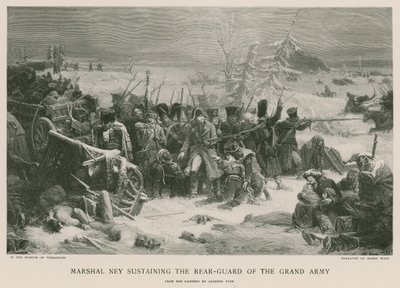 Marshal Ney sustaining the rear-guard of the Grand Army  by Adolphe Yvon