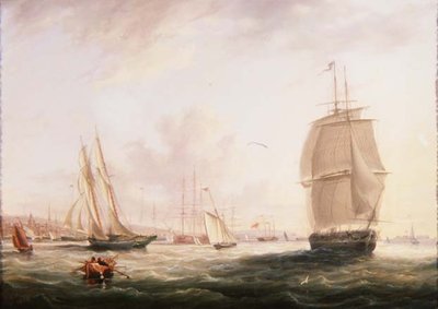 Tilbury Fort, Gravesend Off Nakliye by Adolphus Knell