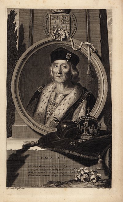 Henry VII (1457-1509) (gravür) by Adriaan van der (after) Werff