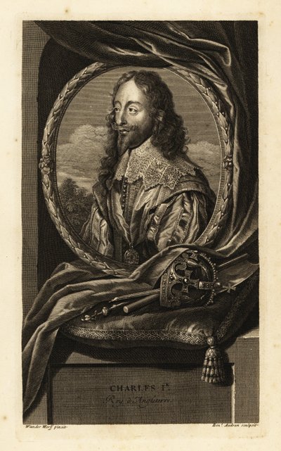 Portre İngiltere Kralı I. Charles by Adriaan van der (after) Werff