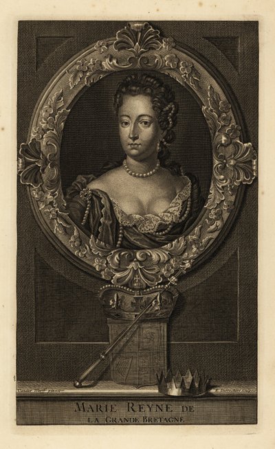 Büyük Britanya Kraliçesi II. by Adriaan van der (after) Werff