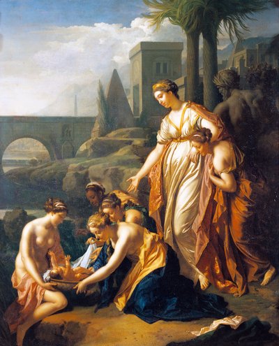 Sudan kurtarılan Musa, Adriaen van der Werff (1659-1722), 75x60 cm, panel üzeri yağlı boya by Adriaan van der Werff