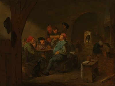 Bir Tavernada İçki İçmek by Adriaen Brouwer (manner of)