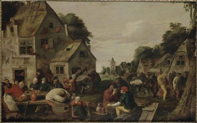 Kermesse. by Adriaen Brouwer