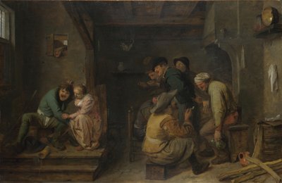 Taverna Sahnesi, c. 1635 by Adriaen Brouwer