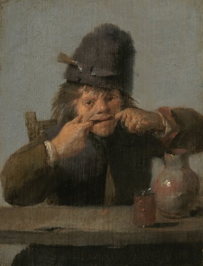 Yüz Yapan Gençlik, c. 16321635. by Adriaen Brouwer