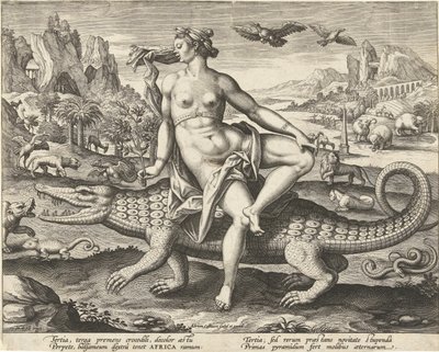 Afrika Dört kıta (dizi adı) by Adriaen Collaert