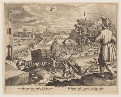 Ağustos, On İki Aydan by Adriaen Collaert