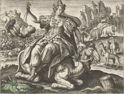 Asya Dört kıta (dizi adı) by Adriaen Collaert