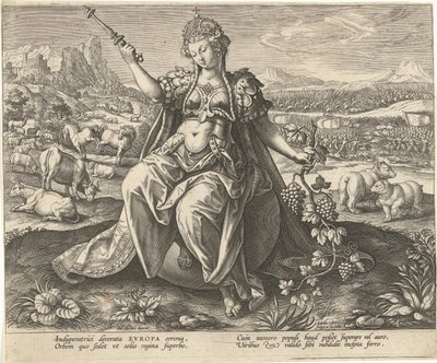 Avrupa Dört kıta (dizi adı) by Adriaen Collaert