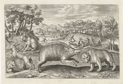 av oyunu Dört ayaklı hayvanlar (dizi adı) Animalivm Qvaddrvpedvm (dizi başlığı) by Adriaen Collaert
