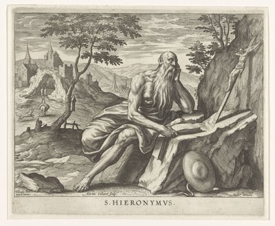Kilise Peder Jerome Dört Kilise Babaları (dizi adı) by Adriaen Collaert
