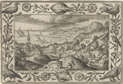 tavşan avı İncil, mitolojik sahneler ve av sahneleri içeren manzaralar (dizi adı) by Adriaen Collaert