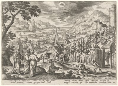 Adaletsiz Kocaların Mesel by Adriaen Collaert after Hans Bol