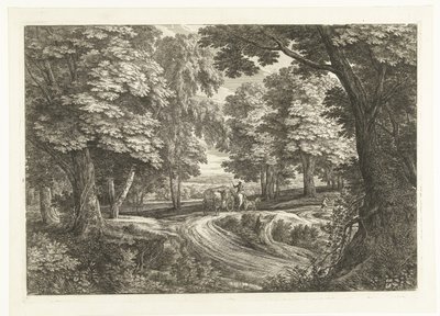 Araba ile manzara by Adriaen Frans Boudewyns