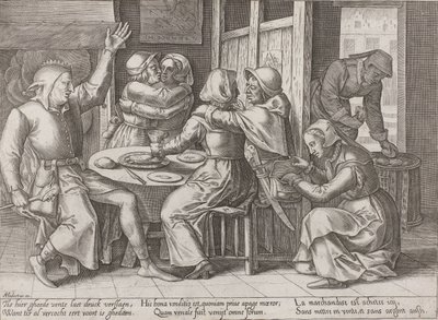 Bir şakacı ile içki şirketi by Adriaen Huybrechts (I)