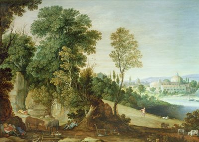 Çiftçi Uyurken Dara Eken Şeytan Örneği by Adriaen I van Nieulandt