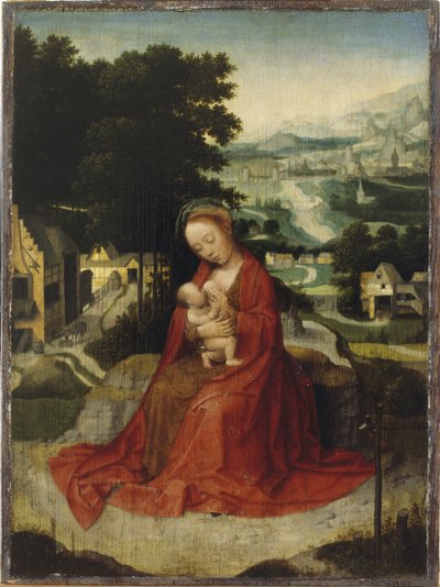 Geri Kalanlar Mısır'a Uçuşta, c.1520-30 (panel üzerine yağlı boya) by Adriaen Isenbrandt or Isenbrant