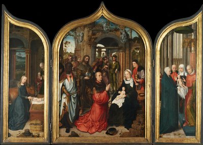 Üç Parçalı, c.1510-12 (panelde yağlı boya) by Adriaen Isenbrandt or Isenbrant
