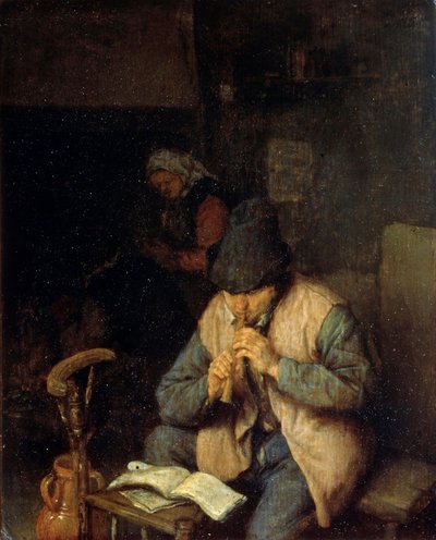 Bir Flütçü, c1660 by Adriaen Jansz. van Ostade