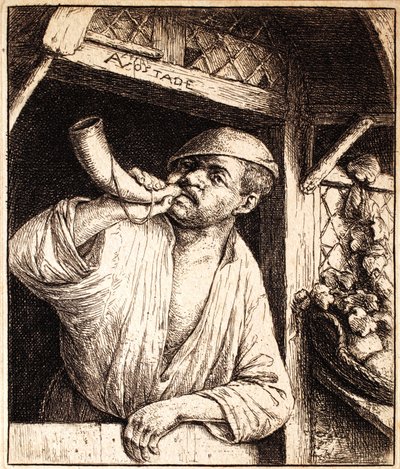 Boynuzunu Çalan Fırıncı, 1670 dolayları by Adriaen Jansz. van Ostade